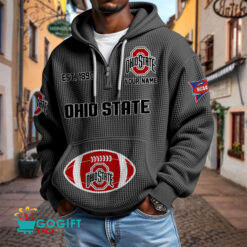 Ohio State Buckeyes – Waffle Hoodie Special Edition with Custom Name