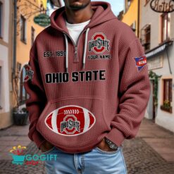 Ohio State Buckeyes – Waffle Hoodie Special Edition with Custom Name