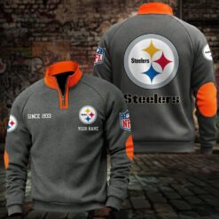 Pittsburgh Steelers – Quarter-Zip Sweatshirt Limited Edition with Custom Name