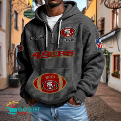 San Francisco 49ers – Waffle Hoodie Limited Edition with Custom Name