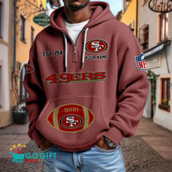 San Francisco 49ers – Waffle Hoodie Limited Edition with Custom Name