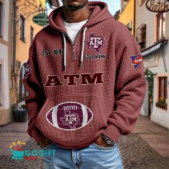 Texas A&M Aggies – Waffle Hoodie Special Edition with Custom Name